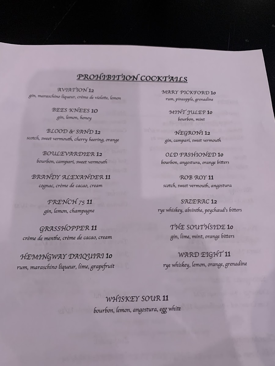 WhiskyWoods Steakhouse Photo Menu 9