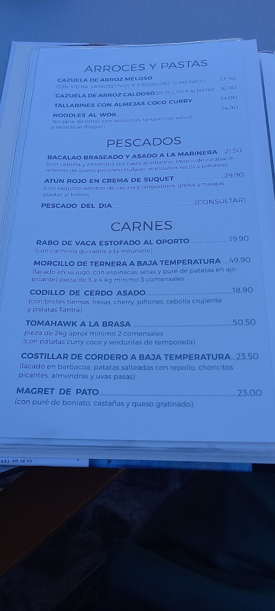 TANTRA RESTAURANTE Photo Menu 9