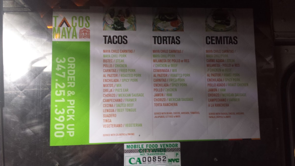 Maya Taco Truck Photo Menu 10