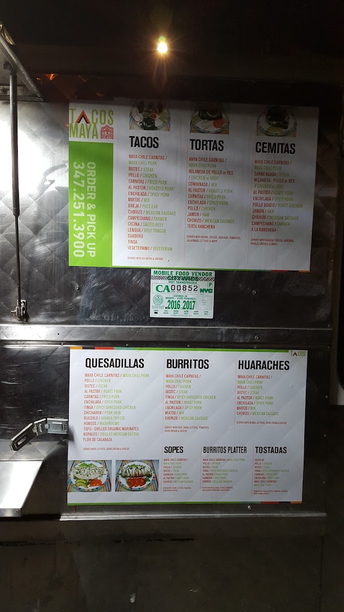 Maya Taco Truck Photo Menu 7
