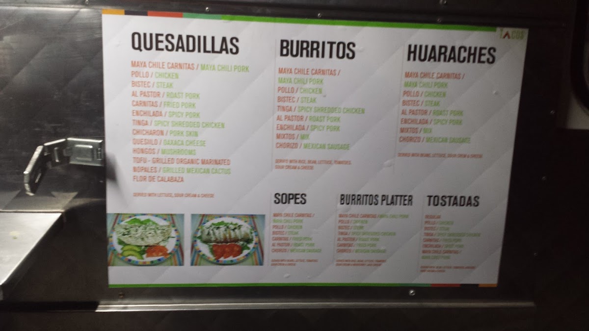 Maya Taco Truck Photo Menu 9
