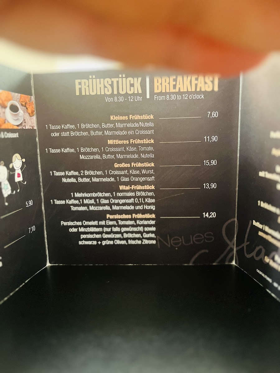 Neues Stadtcafé Photo Menu 2