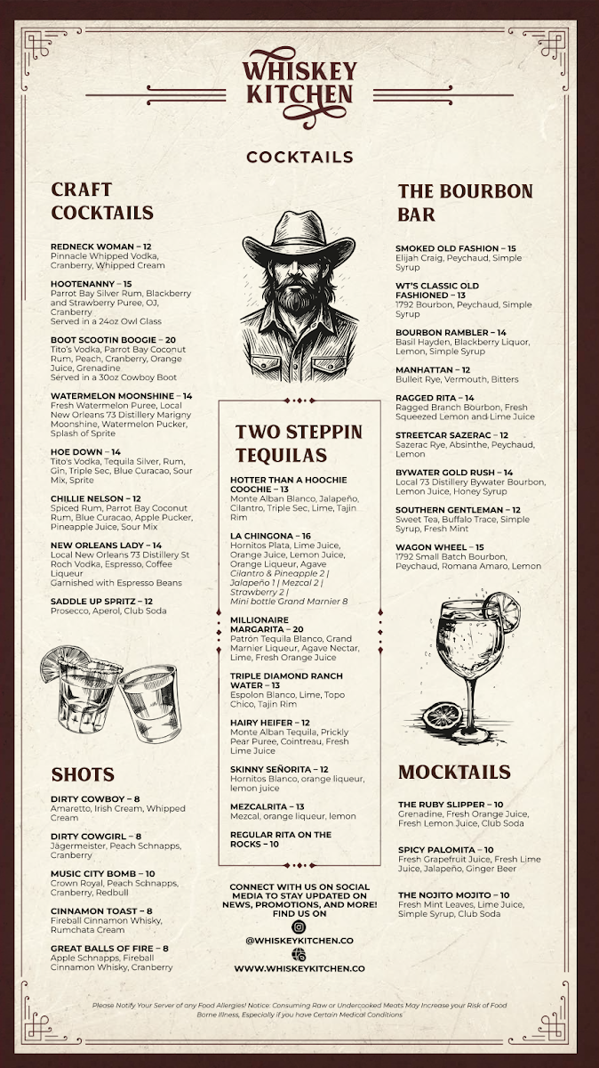 Whiskey Kitchen Photo Menu 2