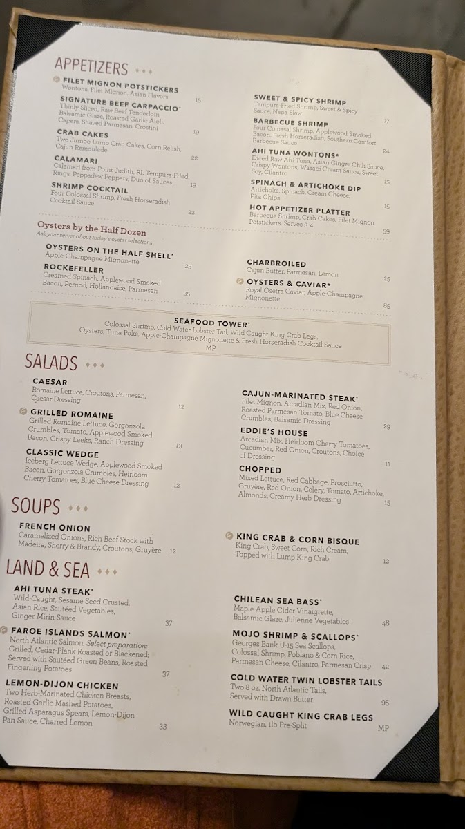 Eddie Merlot's Photo Menu 5