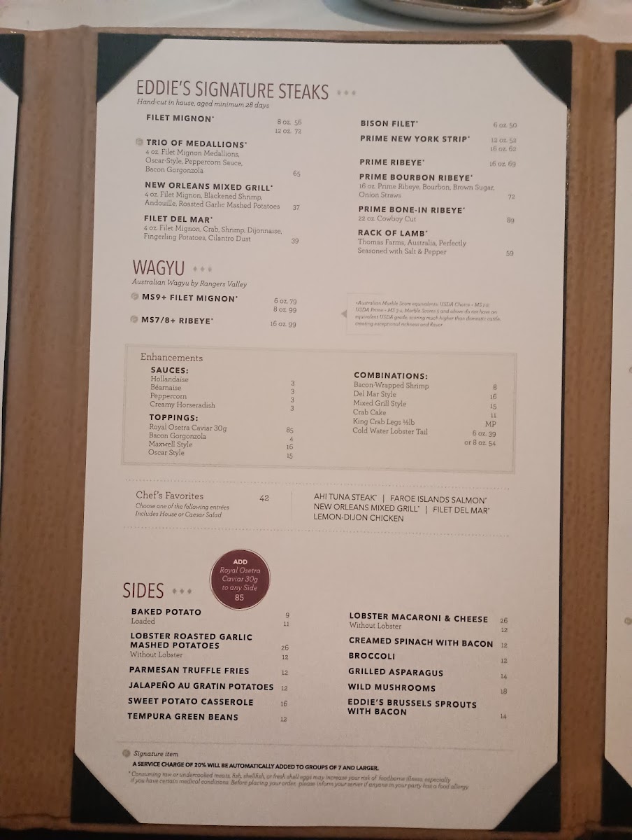 Eddie Merlot's Photo Menu 8