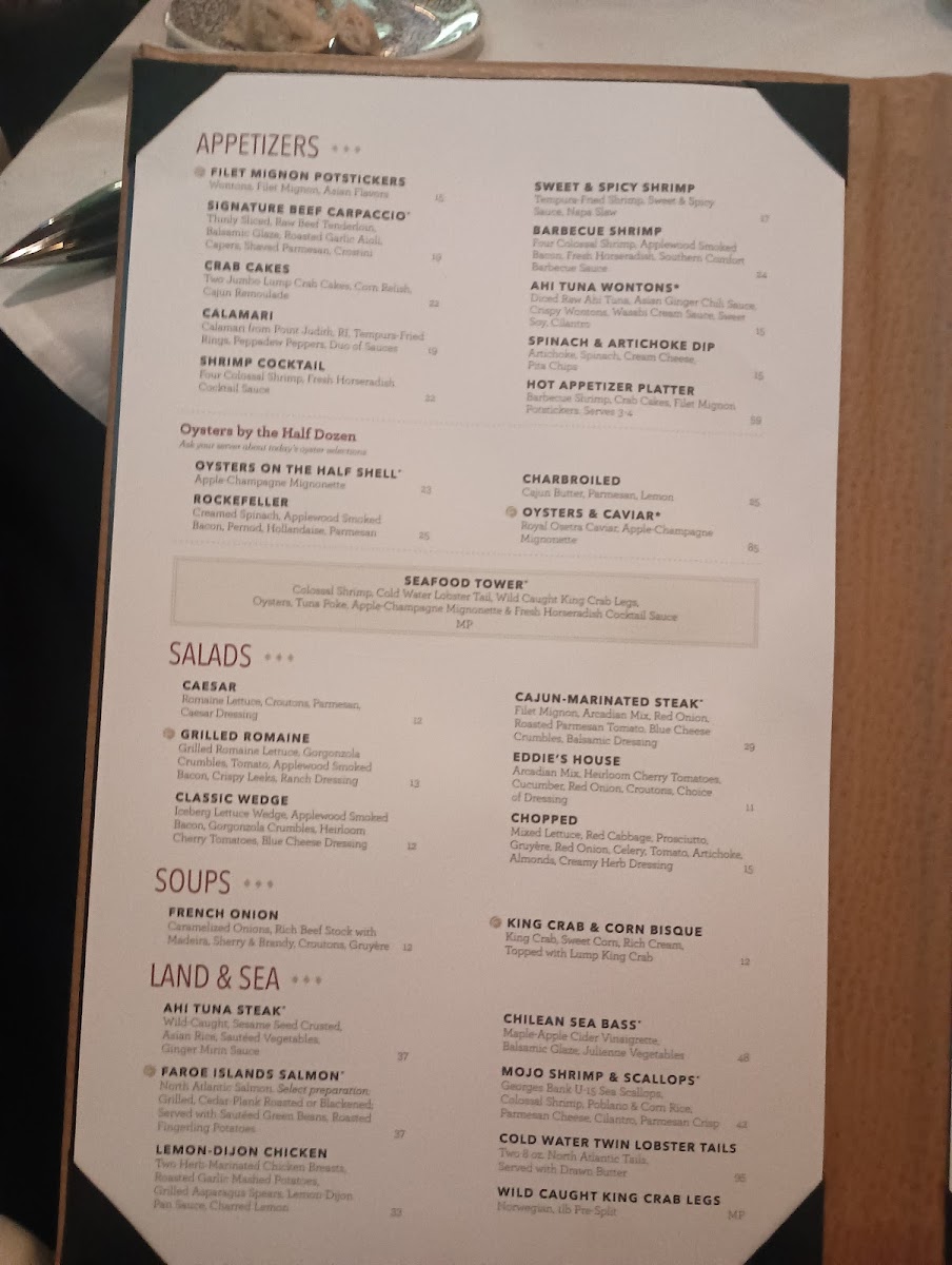 Eddie Merlot's Photo Menu 9