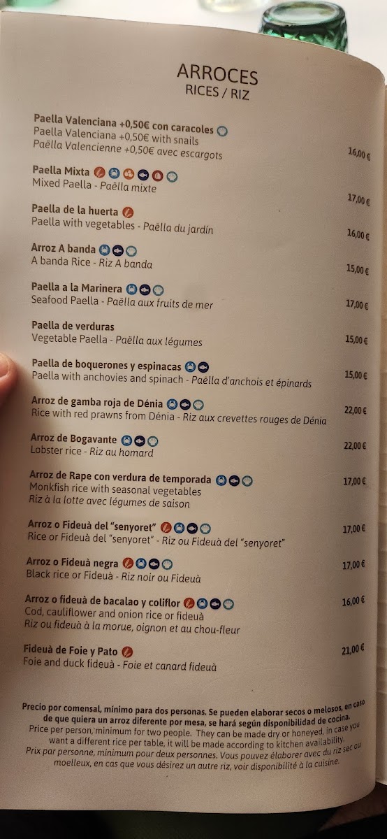Restaurante La Senia Photo Menu 1