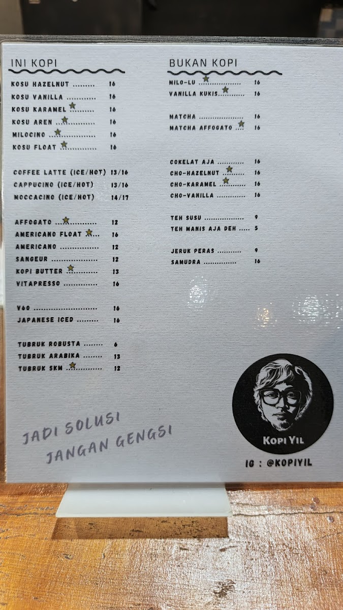 Kopi Yil Photo Menu 1