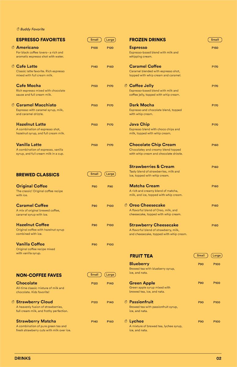 Coffee Buddy - Main Photo Menu 1
