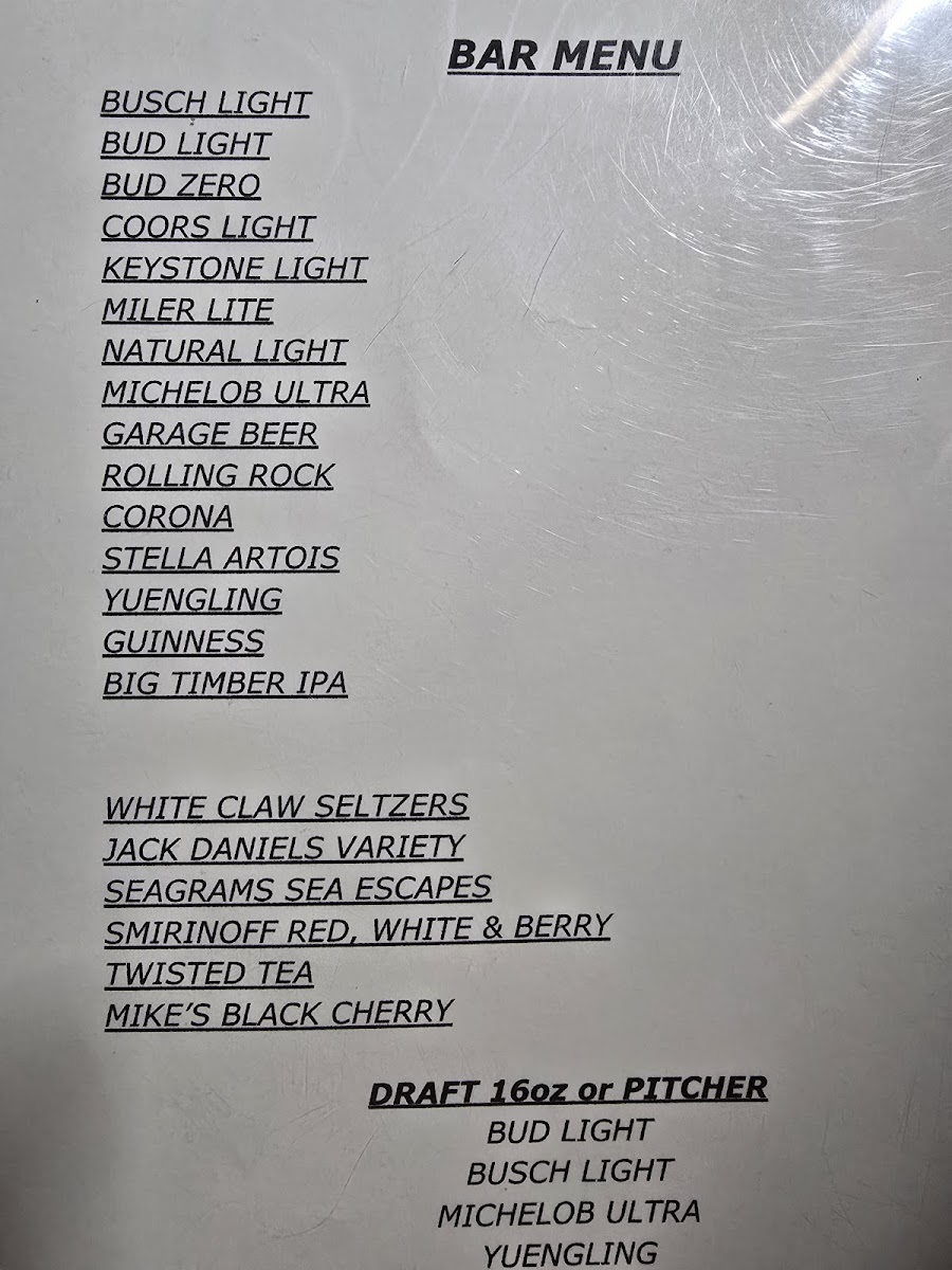 Cheryl's Snack Shack Photo Menu 3