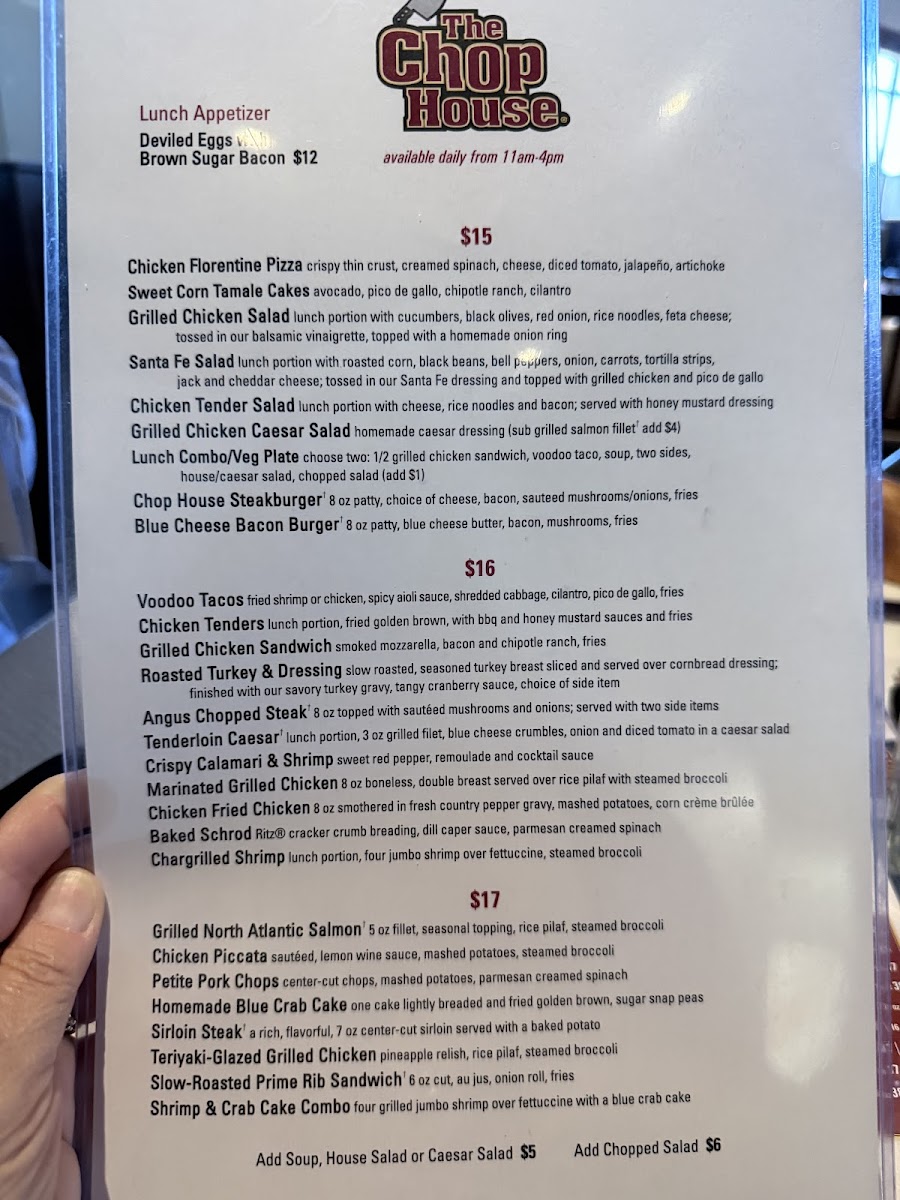 The Chop House Photo Menu 10