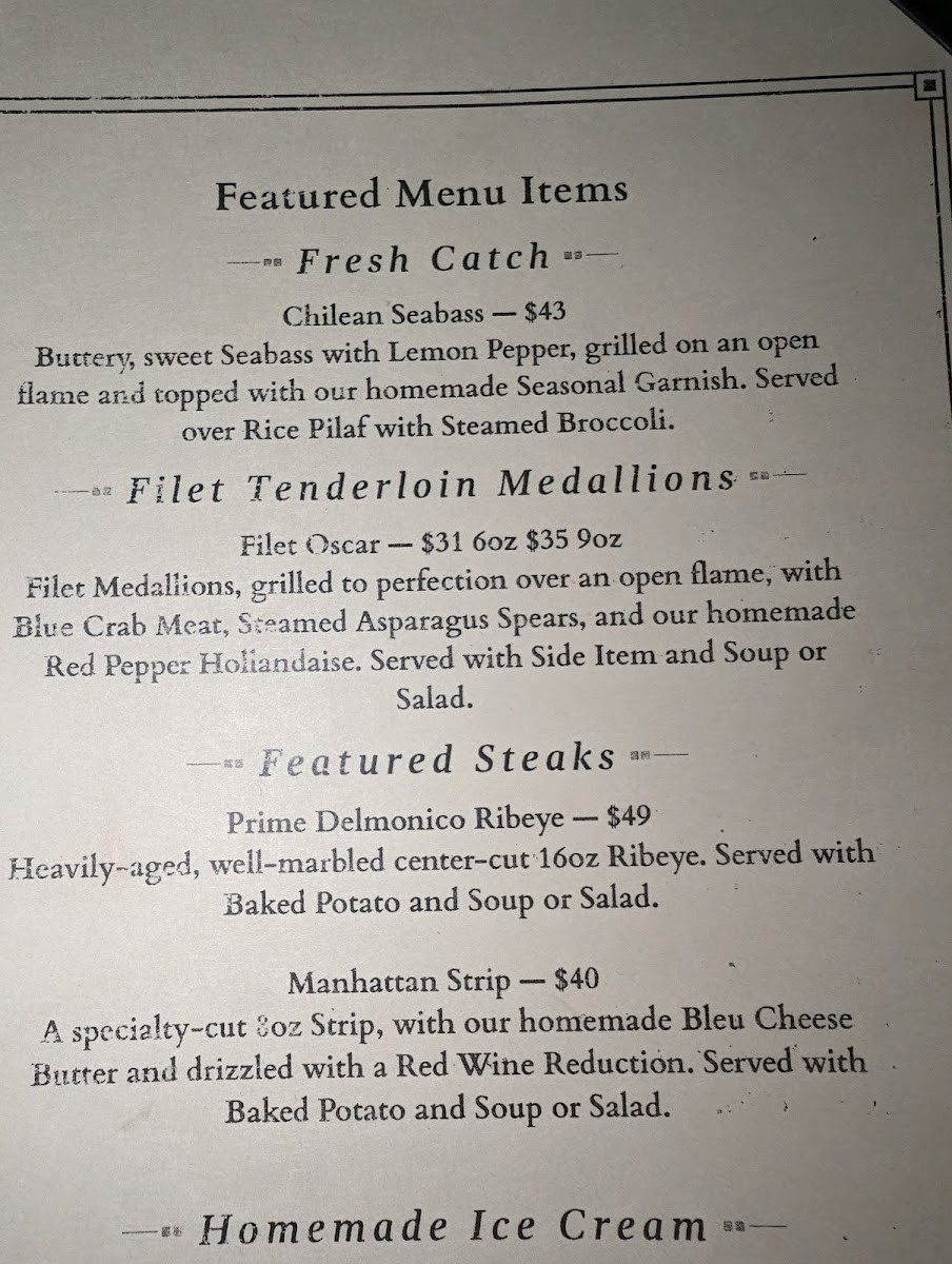 The Chop House Photo Menu 4