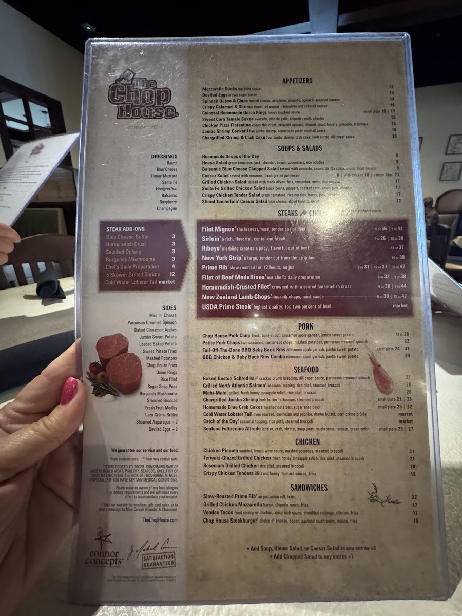 The Chop House Photo Menu 6