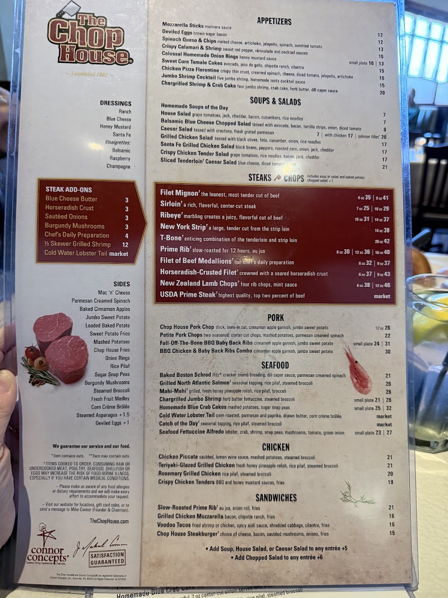 The Chop House Photo Menu 7