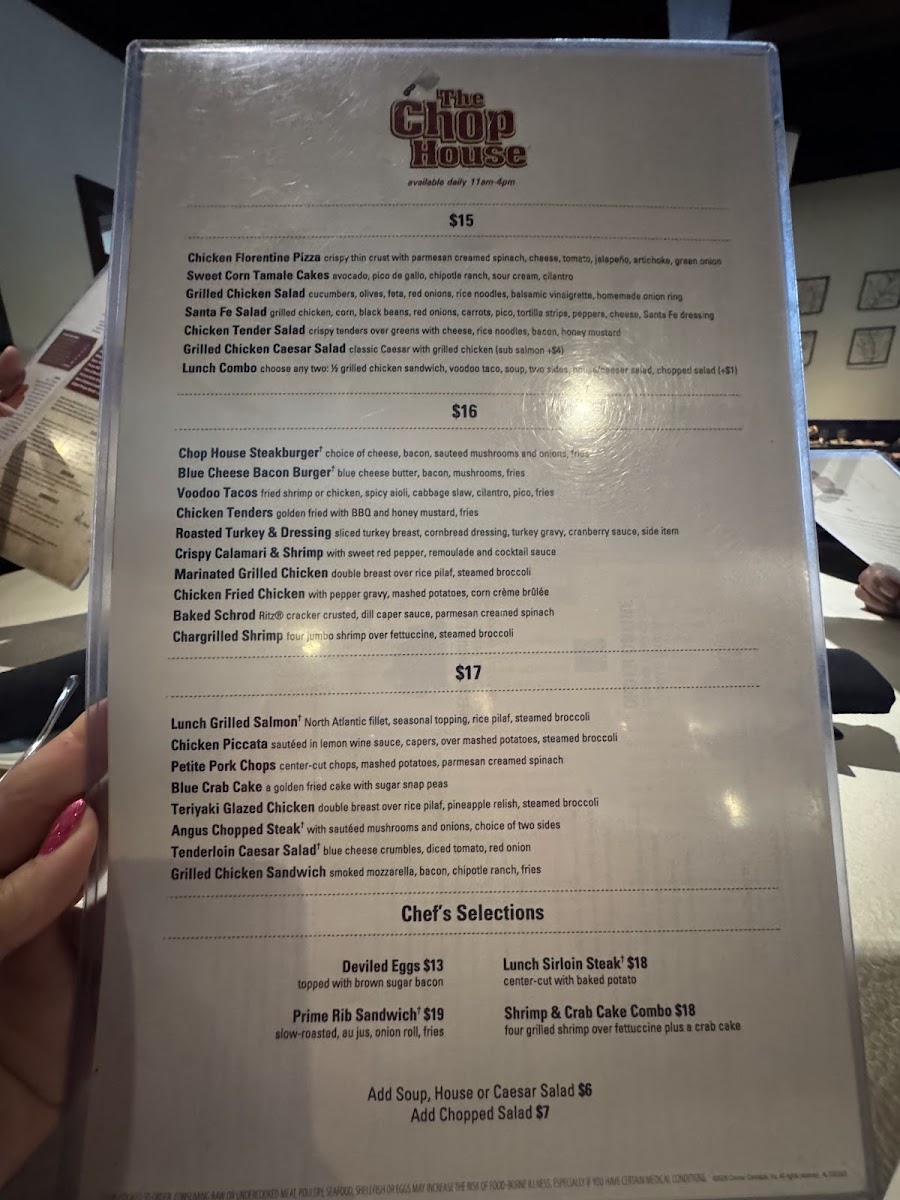 The Chop House Photo Menu 8