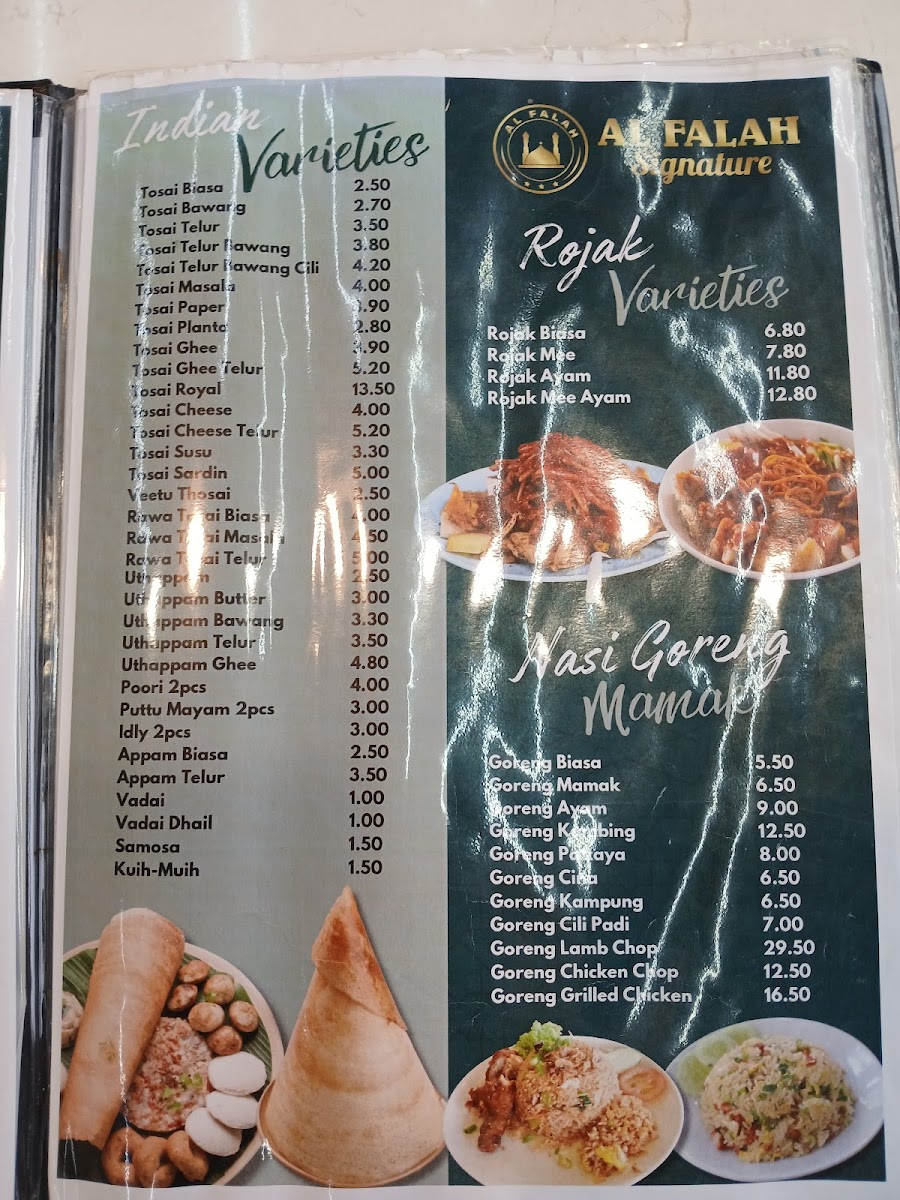 Nasi Kandar Al Falah Signature Photo Menu 1