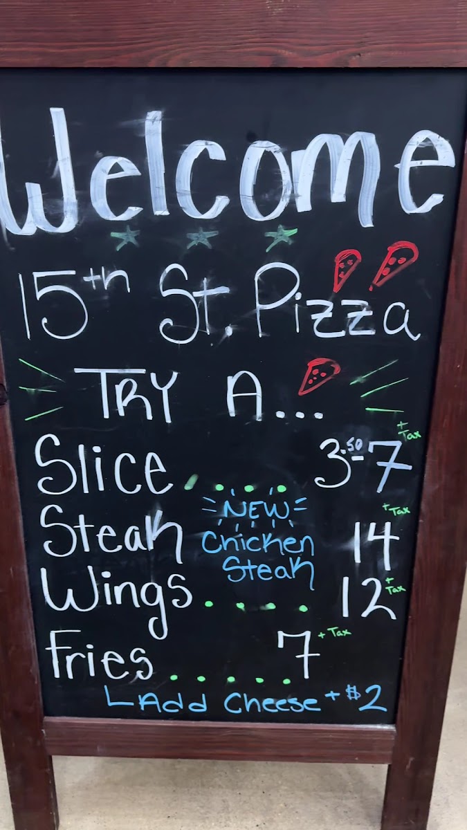 15th St Pizza and Cheesesteak Photo Menu 2