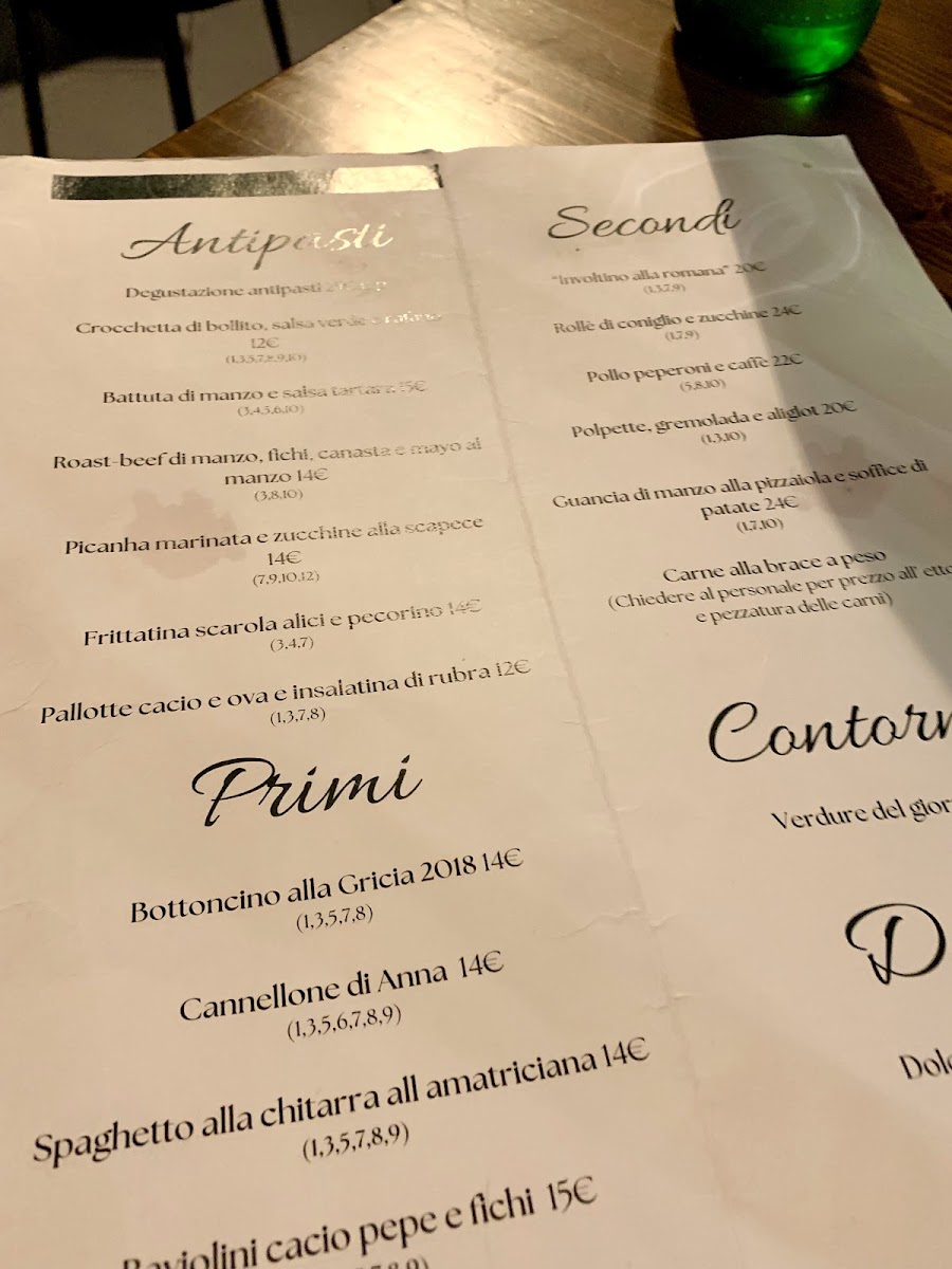 Anna - Osteria e brace Photo Menu 4