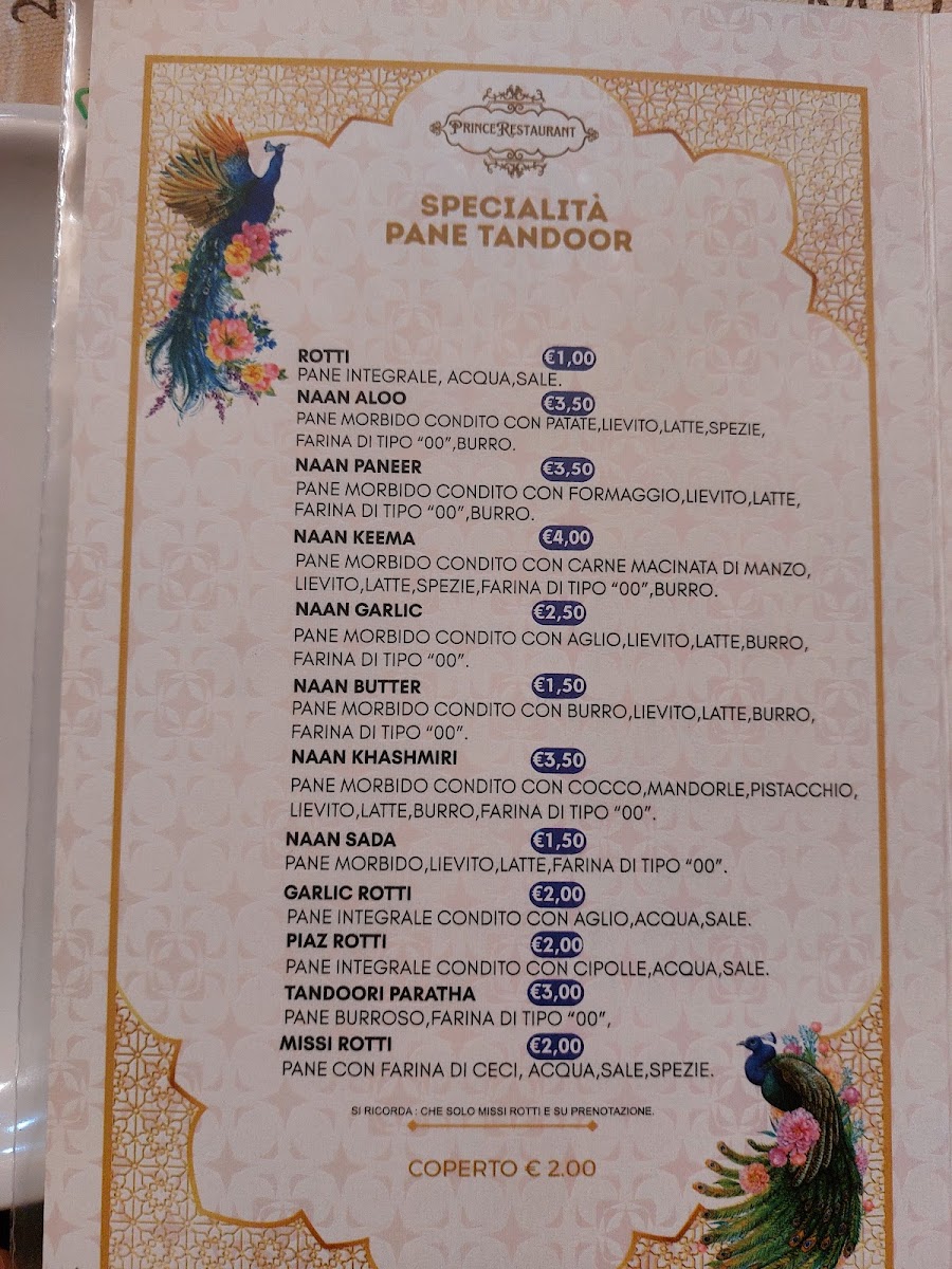 Prince Restaurant Photo Menu 3