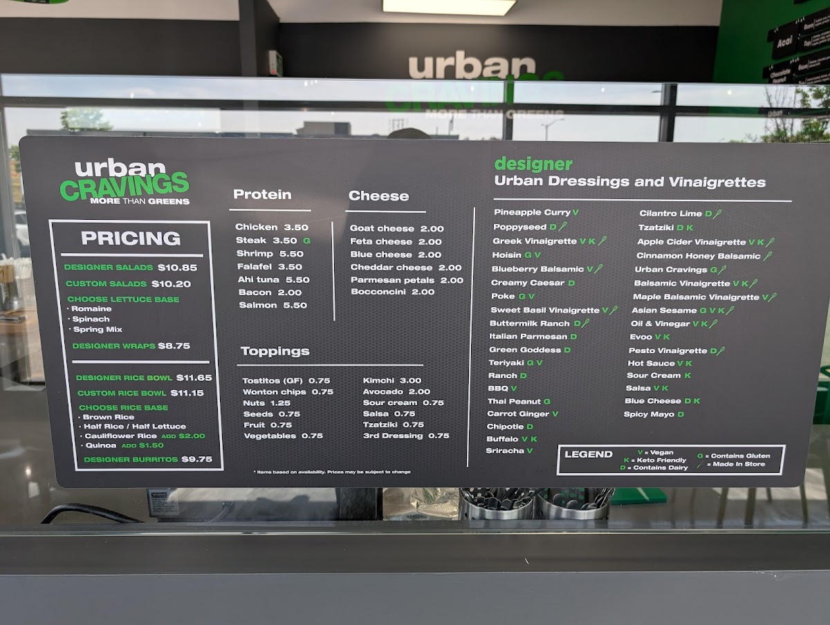 urban CRAVINGS Photo Menu 3