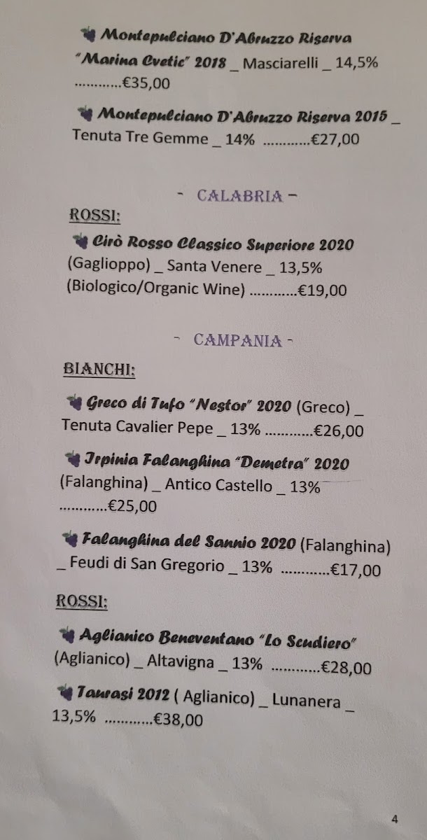 La Cisterna Photo Menu 10