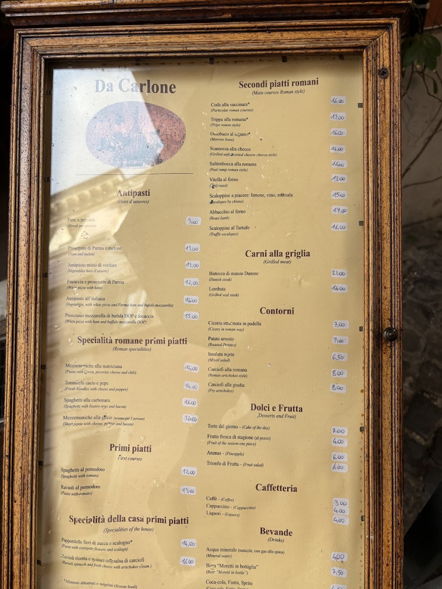 La Cisterna Photo Menu 2