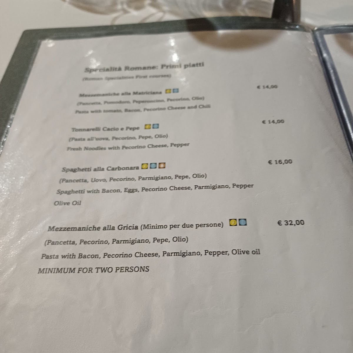 La Cisterna Photo Menu 4