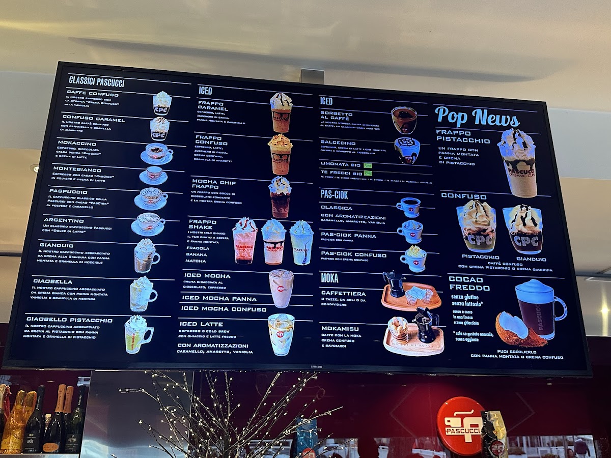 Caffè Pascucci Shop Porto Canale Photo Menu 1