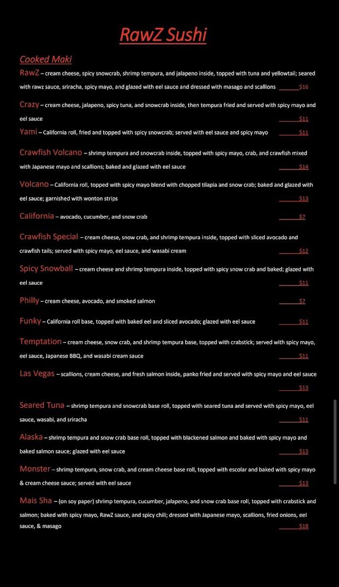 Rawz Bistro Photo Menu 4