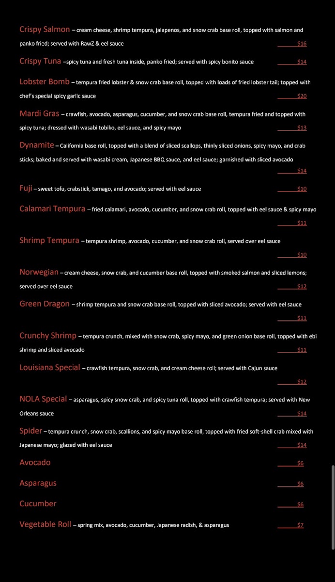 Rawz Bistro Photo Menu 7