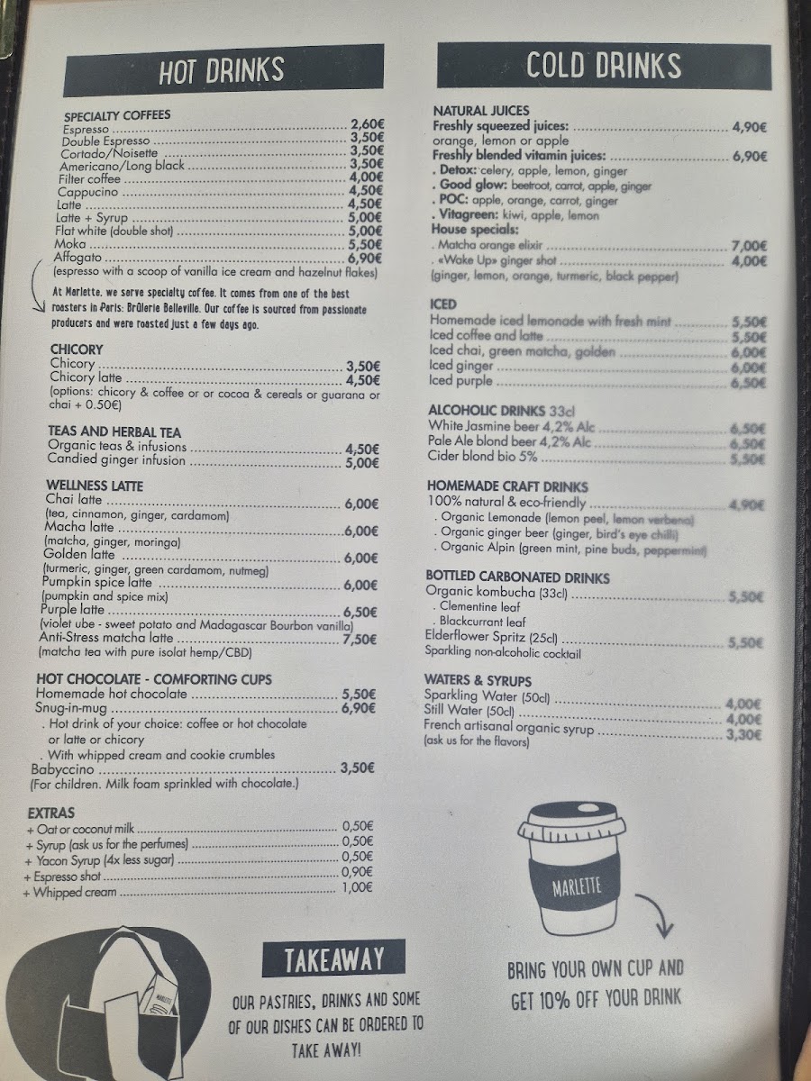 Café Marlette - Brunch Montmartre Photo Menu 5