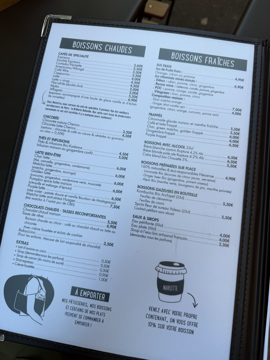 Café Marlette - Brunch Montmartre Photo Menu 9