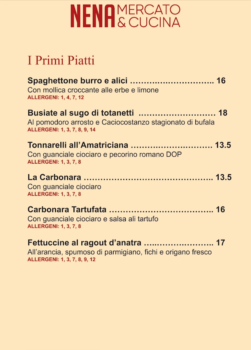 Nena Mercato&Cucina Photo Menu 1