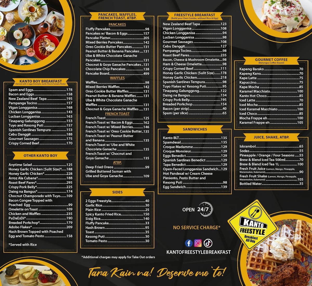 Kanto Freestyle Breakfast Ateneo Photo Menu 1