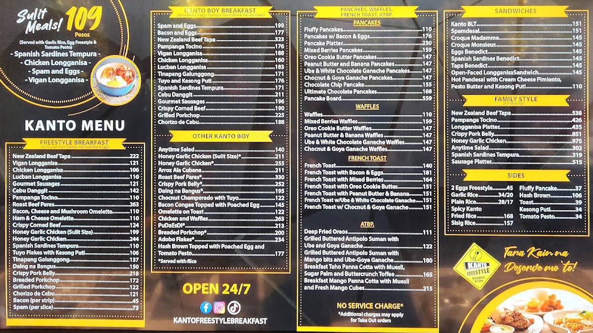 Kanto Freestyle Breakfast Ateneo Photo Menu 2