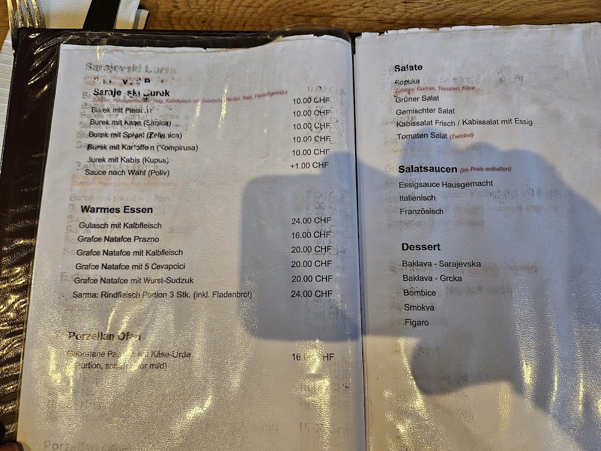 Sarajevska Ćevabdžinica Photo Menu 2