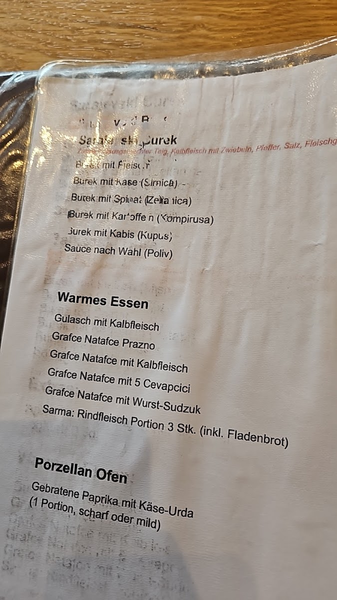 Sarajevska Ćevabdžinica Photo Menu 3