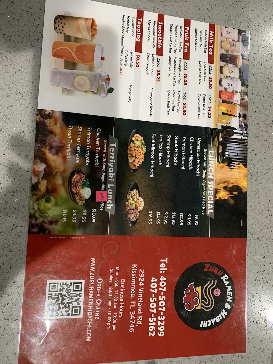 Zuru Ramen & Hibachi Photo Menu 10