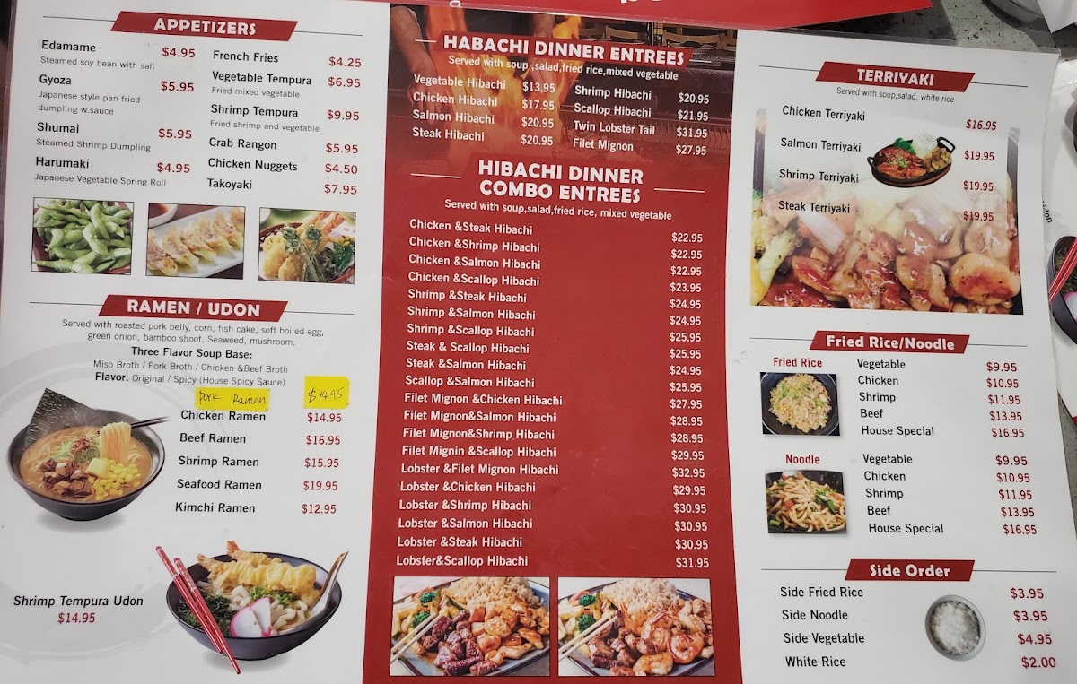 Zuru Ramen & Hibachi Photo Menu 3