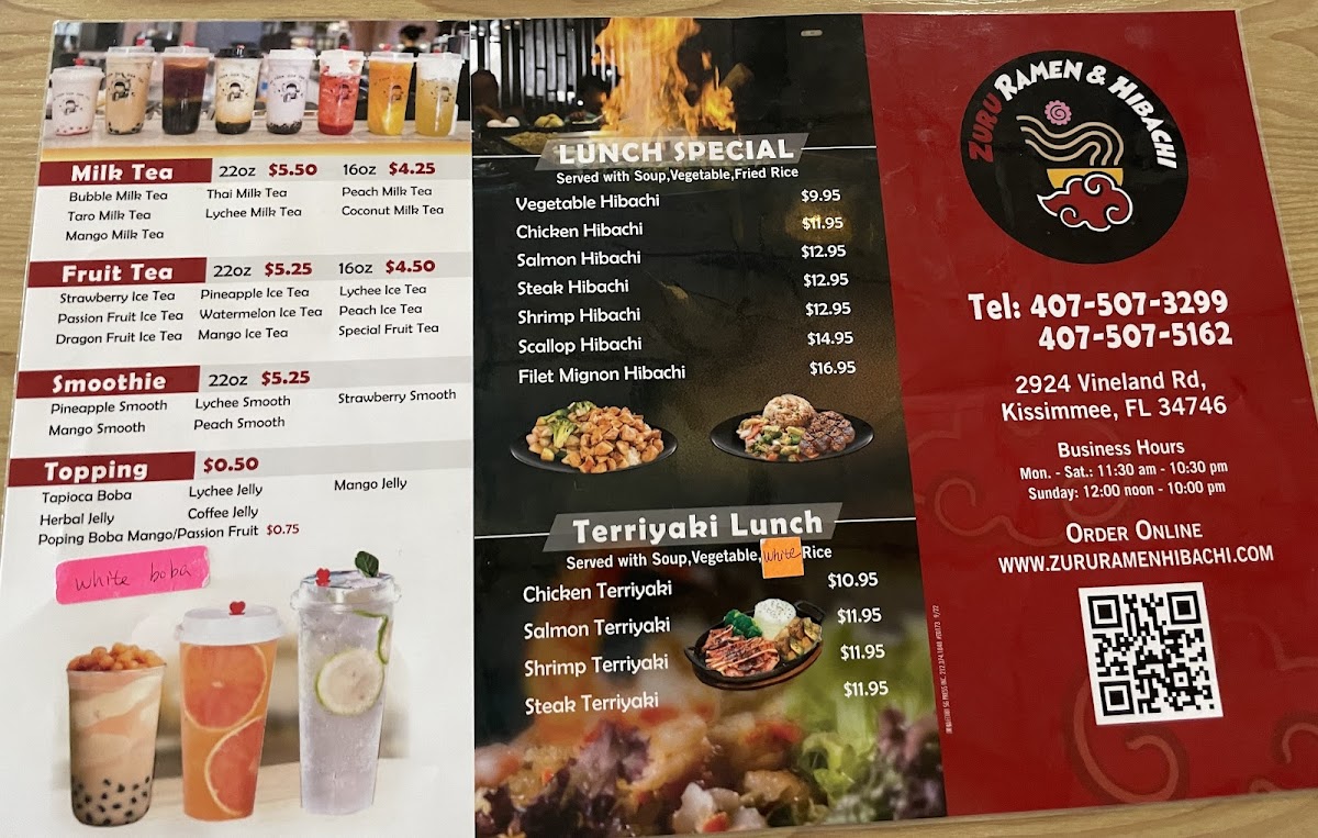 Zuru Ramen & Hibachi Photo Menu 4
