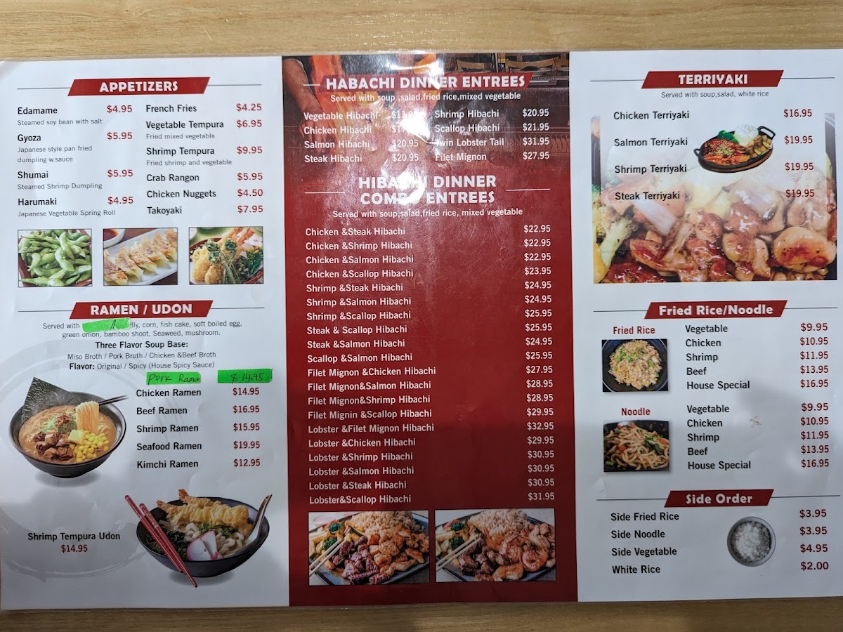 Zuru Ramen & Hibachi Photo Menu 5