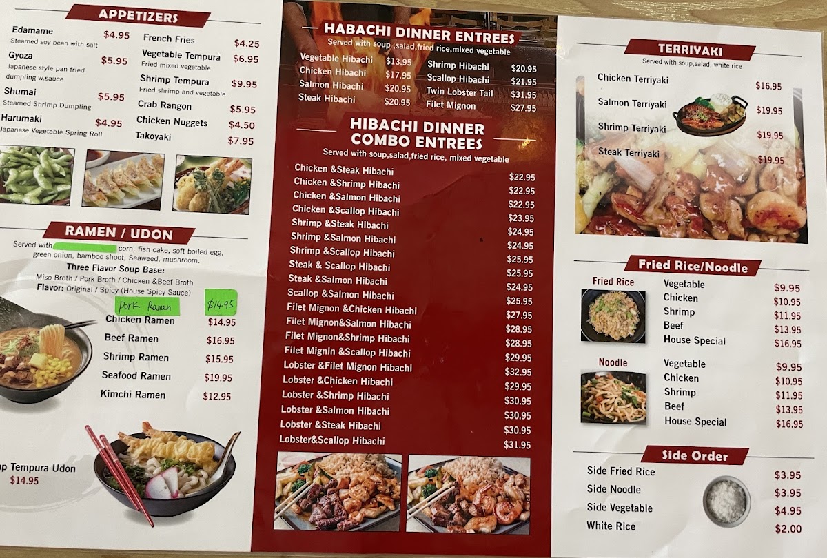Zuru Ramen & Hibachi Photo Menu 6