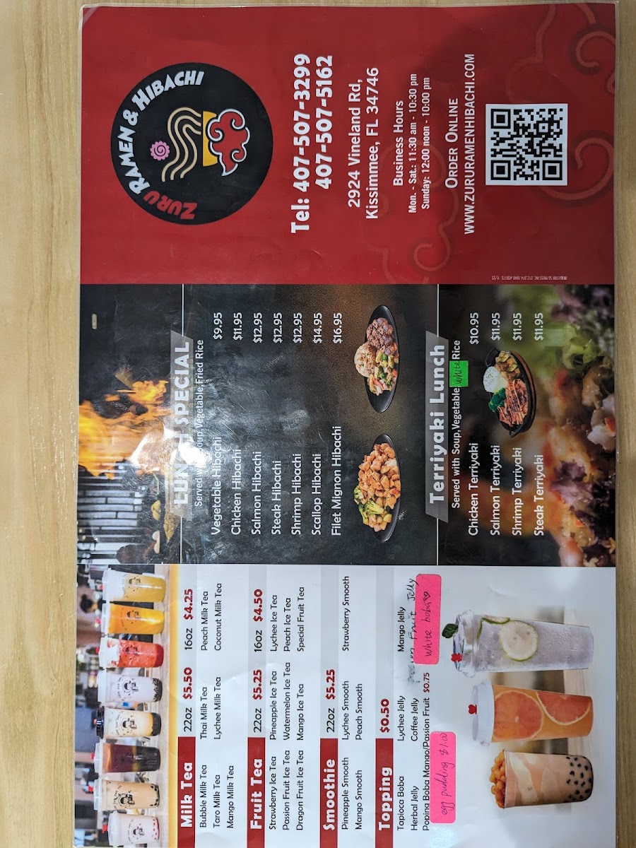 Zuru Ramen & Hibachi Photo Menu 9