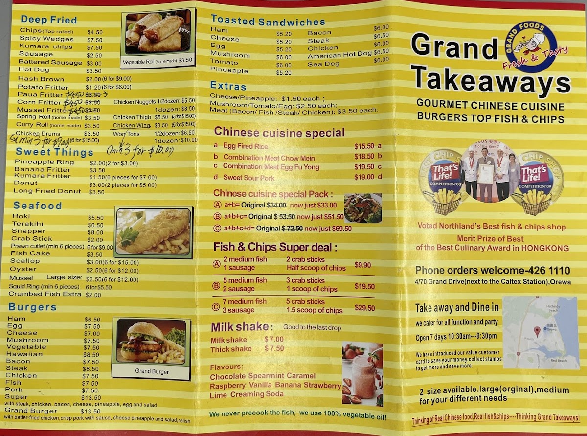 Grand Takeaways Photo Menu 2