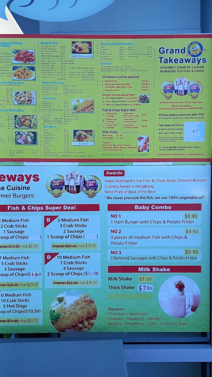 Grand Takeaways Photo Menu 3