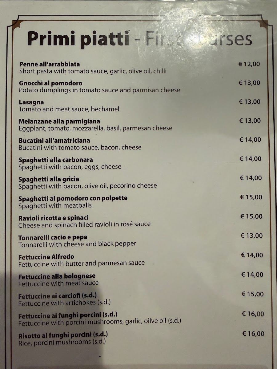 Il Barroccio Roma Photo Menu 2