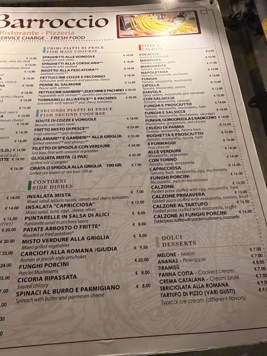 Il Barroccio Roma Photo Menu 4
