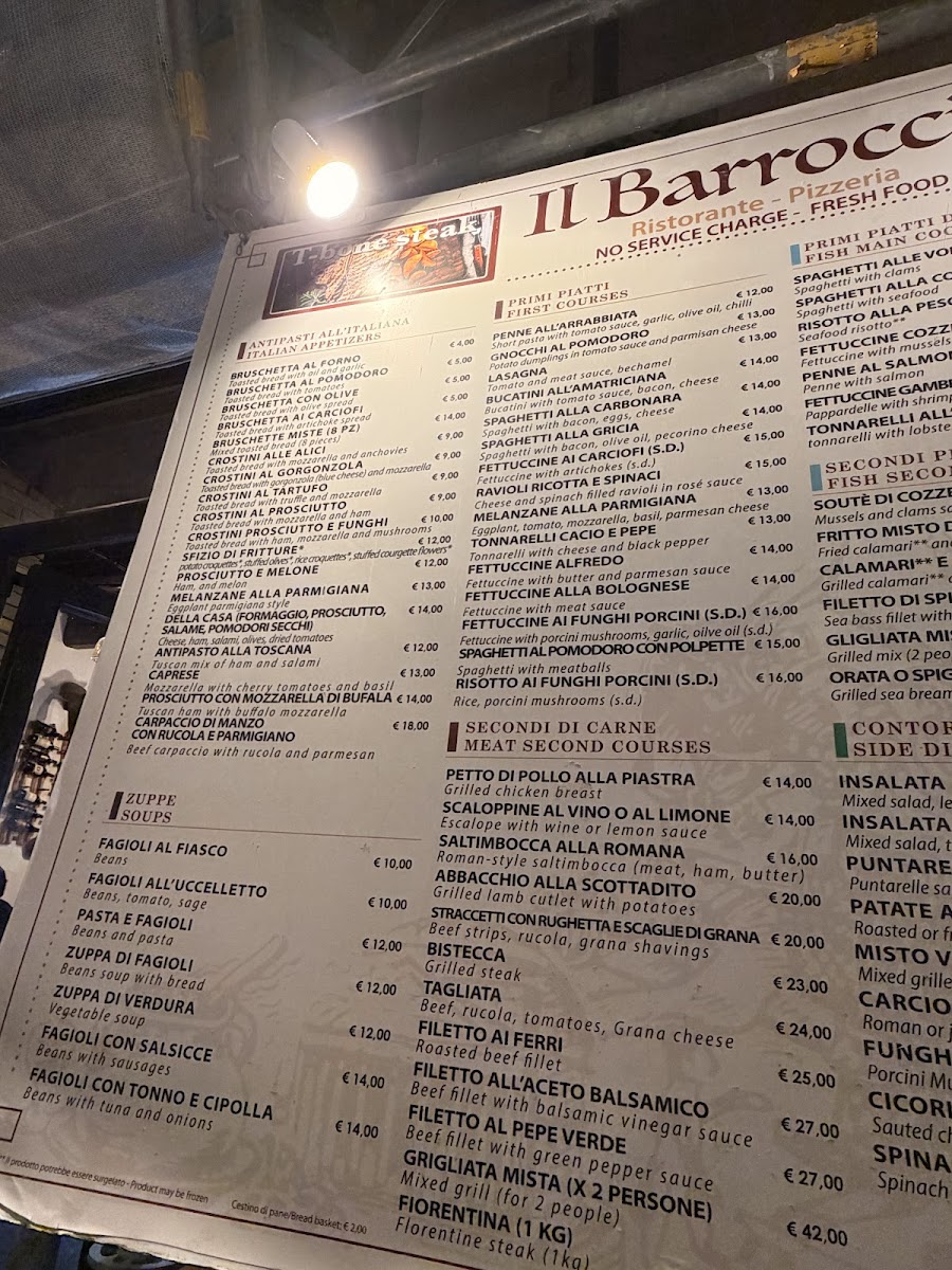 Il Barroccio Roma Photo Menu 8
