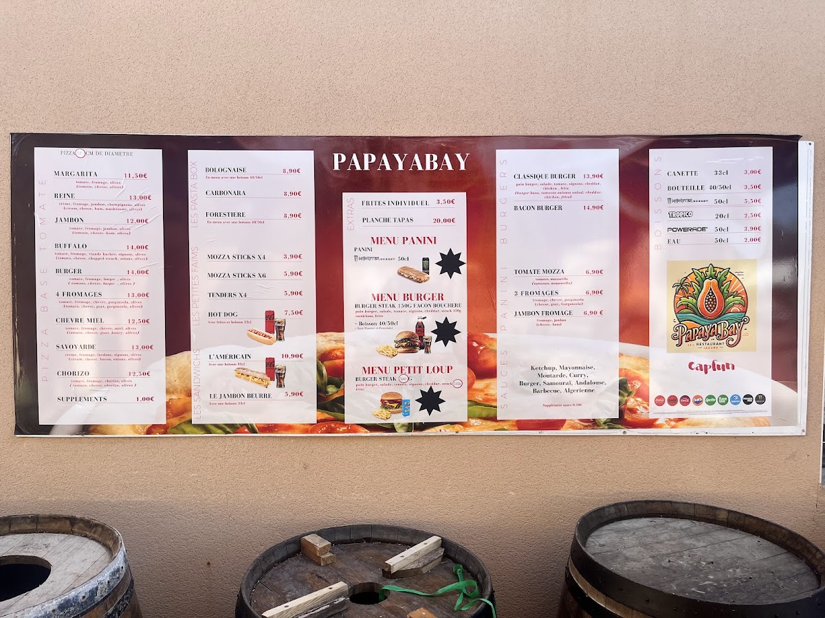 Papaya Bay Photo Menu 1