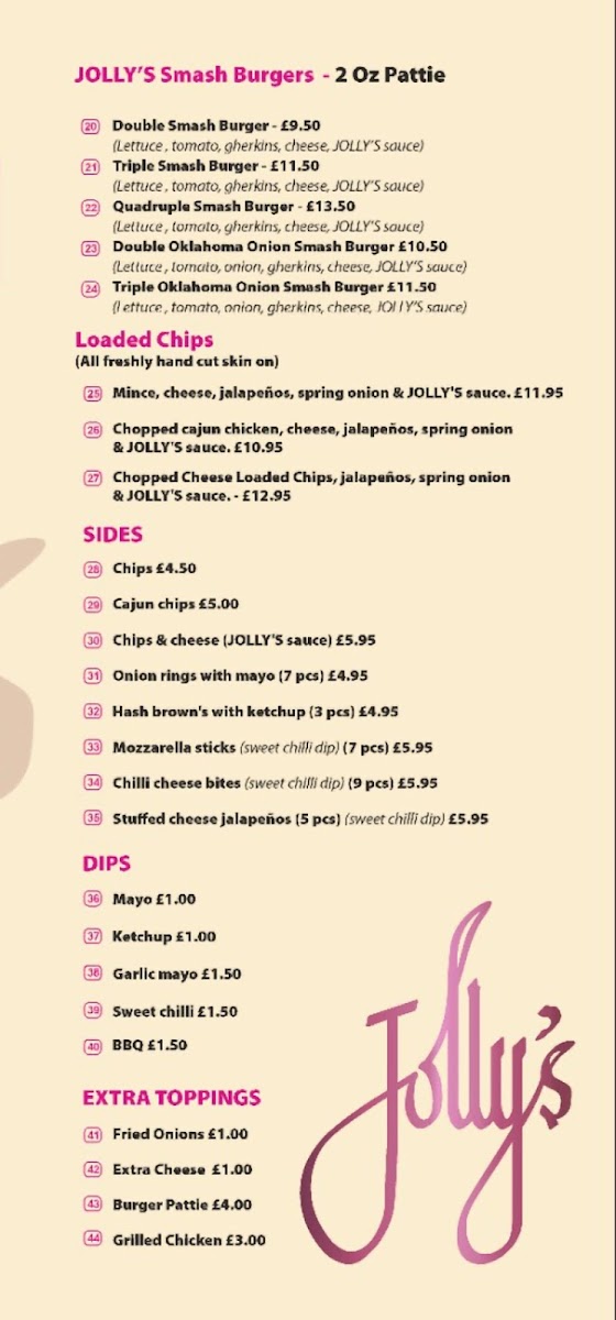 JOLLY'S Desserts & Grill Photo Menu 2